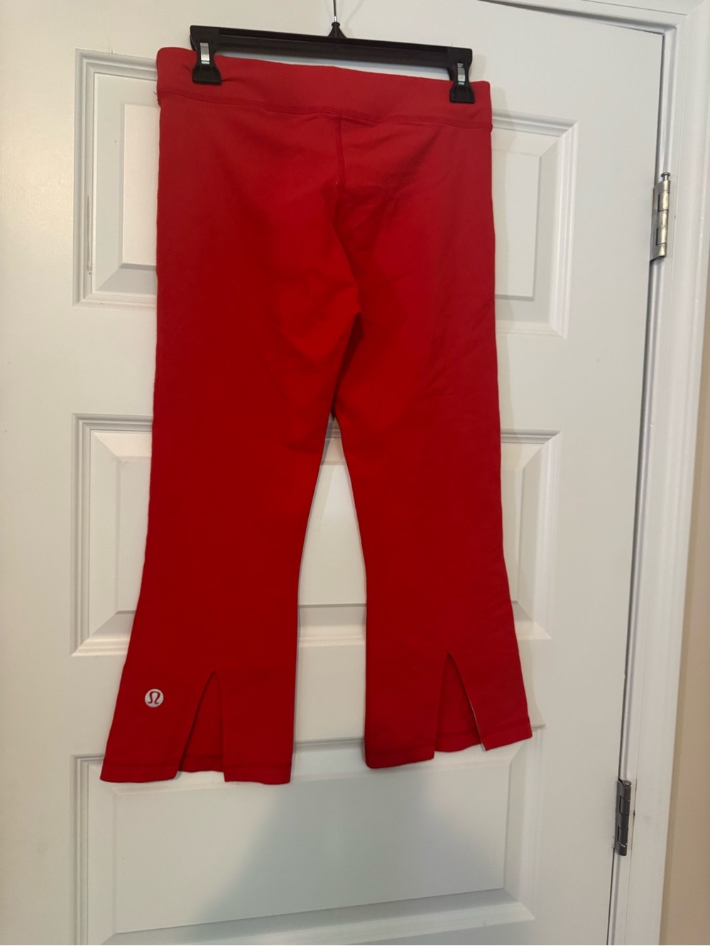 Lululemon Red Cropped Flared Athletic Pants